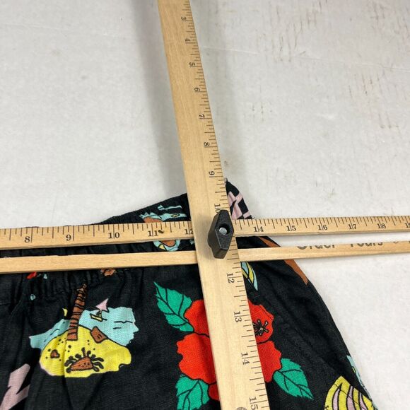 Nicole Miller Linen Shorts No Problem Jamaica Vacation Summer Drawstring Waist S - Picture 9 of 11